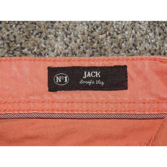 Jack of Spades Jack Straight Leg Denim Jeans Salmon Men's 31x34 - Picture 6 of 11